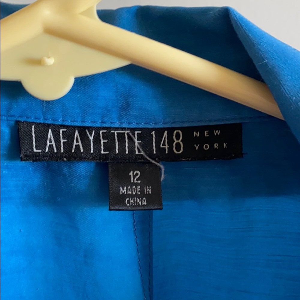 Lafayette 148 cropped sleeve jacket